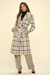 Fall Favorite Double-Breasted Plaid Coat (Online Only)