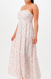 PETAL LANE OPEN BACK MAXI DRESS - PINK