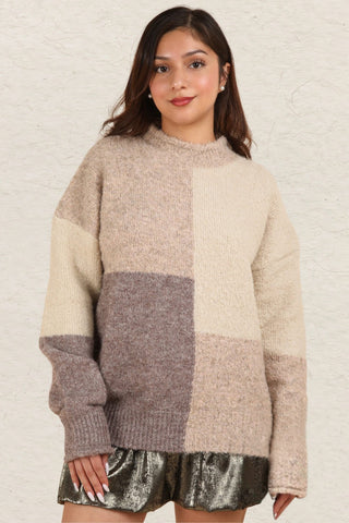 Thankful Color Block Sweater (Online Only)