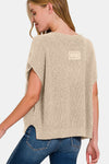 Cameron Side Slit Sweater Top (Online Only)