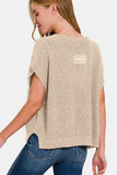 Cameron Side Slit Sweater Top (Online Only)