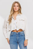 KAYLYNN CORDUROY CROP JACKET