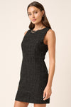 Tweed Sleeveless Mini Dress (Online Only)