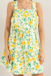 Florence Floral Tie Mini Dress (Online Only)