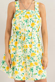 Florence Floral Tie Mini Dress (Online Only)