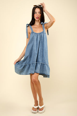 Bellissima Denim Mini Dress (Online Only)