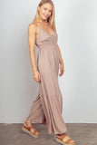 Easy Breezy Ruched Wide Leg Jumpsuit (Online Only)