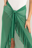 Ruffle Trim Cover Up Sarong Skirt (Online Only)