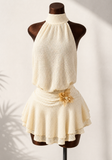 SUN KISSED HALTER MINI DRESS