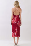 ISLAND LILY MAXI DRESS - CRANBERRY