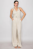 SUMMER LOVE LINEN BLEND JUMPSUIT