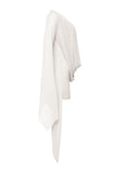ARIA DRAPE MESH MINI DRESS - WHITE