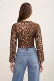 LEOPARD AFTER DARK SHEER TOP