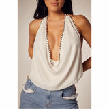 LUMINOUS HALTER TOP