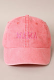 'MAMA' EMBROIDERED BASEBALL CAP