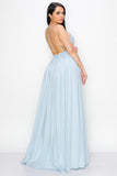 CINDERELLA OPEN BACK MAXI DRESS