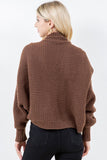 THE COZY KNIT SHRUG - BROWN