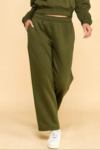 LAZY MORNING CLUB SET SWEATPANTS - ARMY GREEN