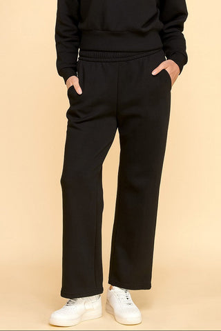LAZY MORNING CLUB SET SWEATPANTS - BLACK