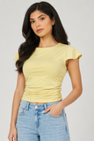 BRIELLA FUTTER SLEEVE TOP