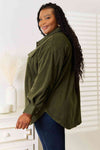 Cozy Girl Full Size Button Down Shacket (Online Only)