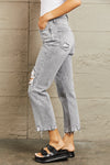 High Waisted Cropped Mom Jeans (Online Only)