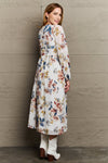 Good Day Chiffon Floral Midi Dress (Online Only)
