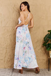Colorful Floral Print Sleeveless Maxi Dress (Online Only)