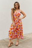 Printed Sleeveless Maxi Dress (Online Only)