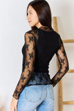 Lace See-Through Layering Top (Online Only)