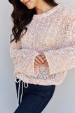 Summer Chills Bottom Drawstring Tunnel Sweater Top (Online Only)