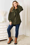 Cozy Girl Full Size Button Down Shacket (Online Only)