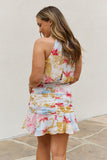 Floral Print Halter Woven Dress (Online Only)