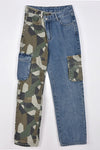 TWO TONE CAMO JEANS