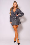 SERIOUS BUSINESS TWEED BLAZER DRESS
