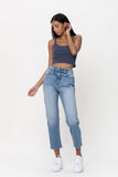 HIGH RISE CROP JEANS