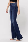 BACK SLIT BOOTCUT JEANS