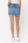 FRAYED HEM BF SHORTS