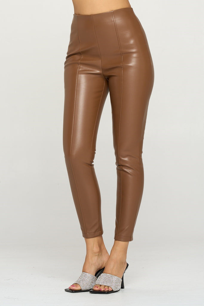 HIGH WAISTED FAUX LEATHER PANTS – Seven x Seven