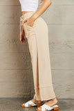 Love Me Full Size Mineral Wash Wide Leg Pants (Online Only)