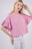 Jessica Ruffle Short Sleeve Top (Online Only)