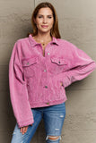 Take A Bow Corduroy Button Down Jacket (Online Only)