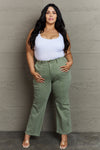 Judy Blue Alice Full Size High Waist Front Seam Straight Fit Jeans (Online Only)