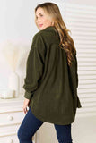 Cozy Girl Full Size Button Down Shacket (Online Only)