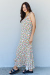 In The Garden Ruffle Floral Maxi Dress in Natural Rose (Online Only)