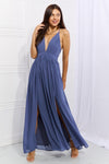 Captivating Muse Open Crossback Maxi Dress (Online Only)