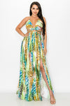 WILD NIGHTS CUT-OUT MAXI DRESS